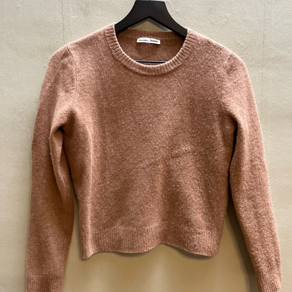Reformation Dana Cashmere Crew Sweater size small - Picture 14 of 15